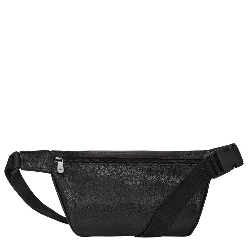 Sac Banane Longchamp Le Foulonné M Femme Noir | 2845-UTSWQ