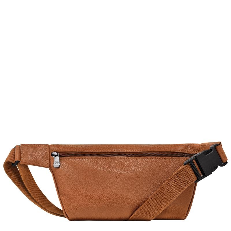 Sac Banane Longchamp Le Foulonné M Homme Marron | 7139-CEUBI