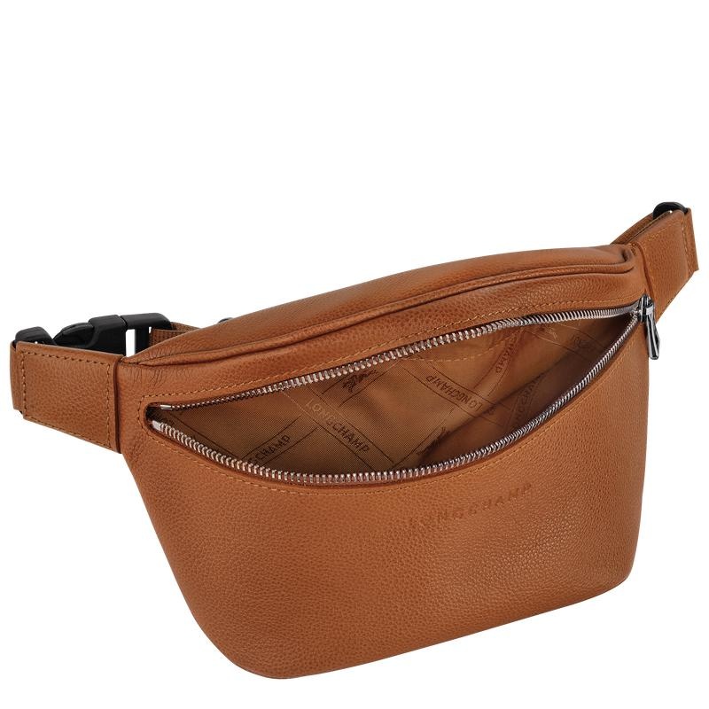 Sac Banane Longchamp Le Foulonné M Homme Marron | 7139-CEUBI