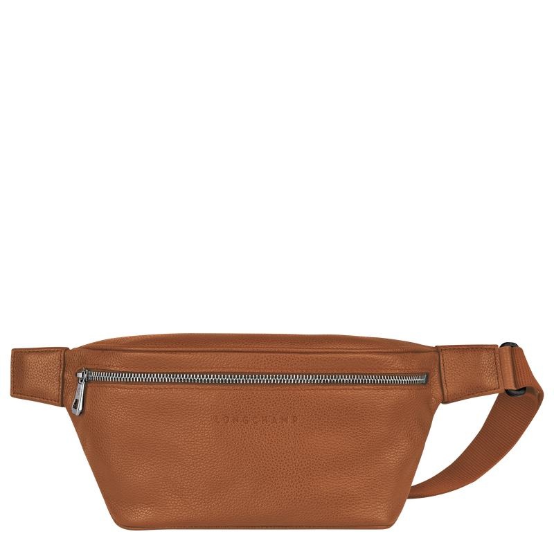 Sac Banane Longchamp Le Foulonné M Homme Marron | 7139-CEUBI