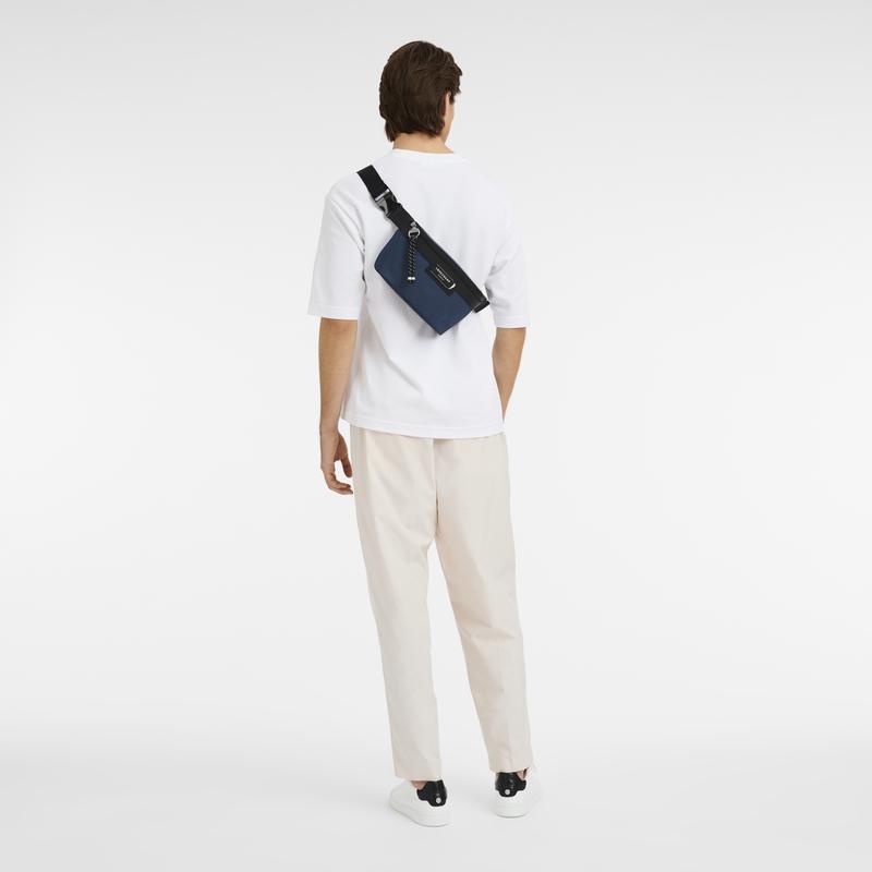 Sac Banane Longchamp Le Pliage Energy M Homme Bleu Marine | 5862-EMAIH