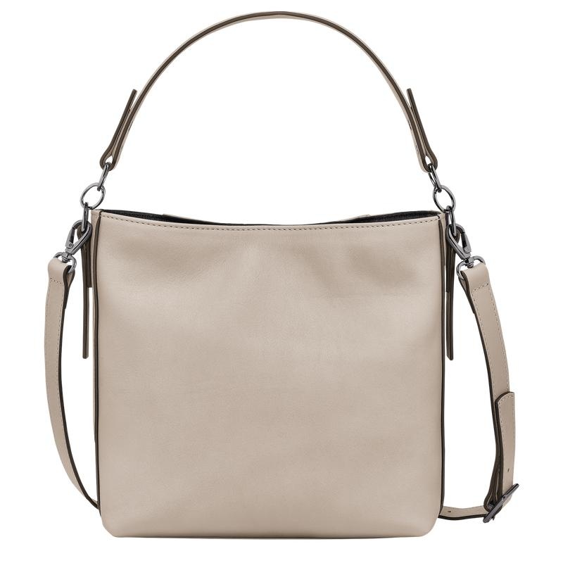 Sac Bandoulière Longchamp 3D S Femme Grise | 4359-WZPVB