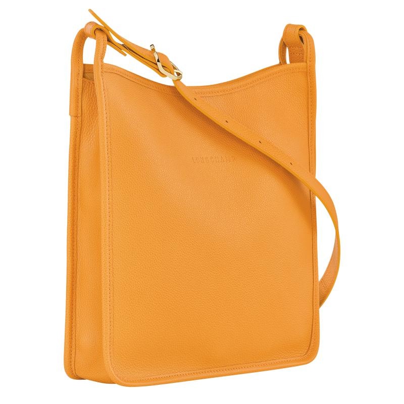 Sac Bandoulière Longchamp Le Foulonné M Femme Abricot Orange | 8061-LCUFJ