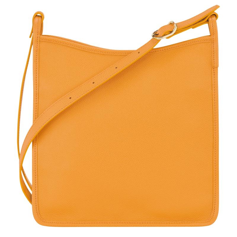 Sac Bandoulière Longchamp Le Foulonné M Femme Abricot Orange | 8061-LCUFJ