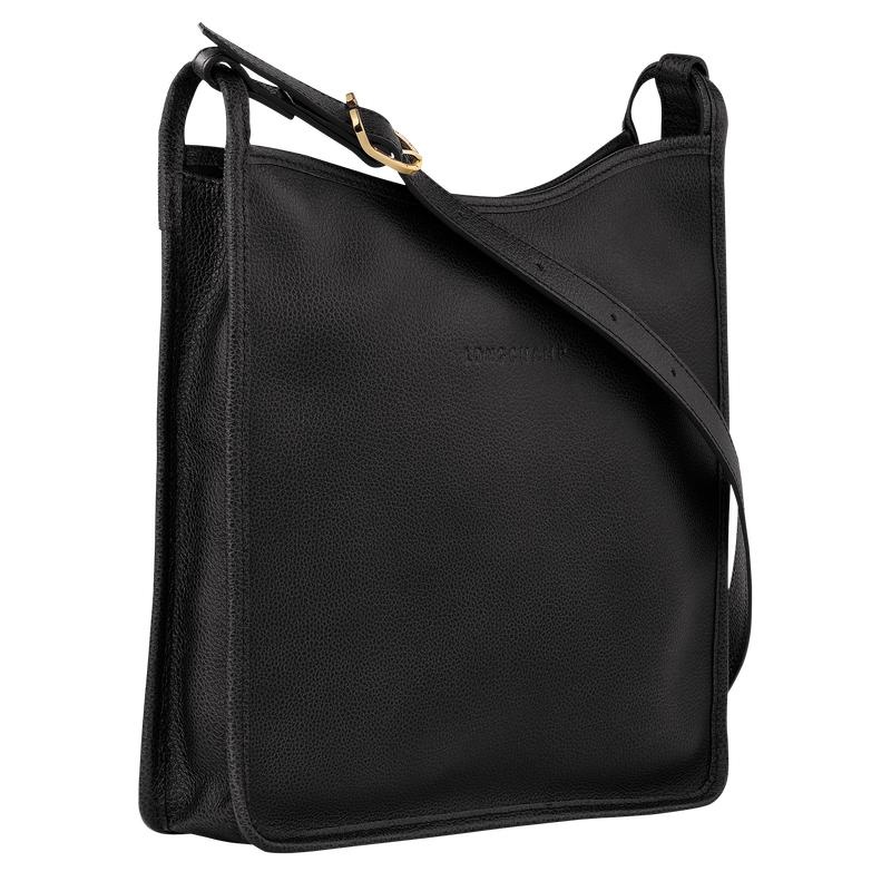 Sac Bandoulière Longchamp Le Foulonné M Femme Noir | 6701-HLFJN