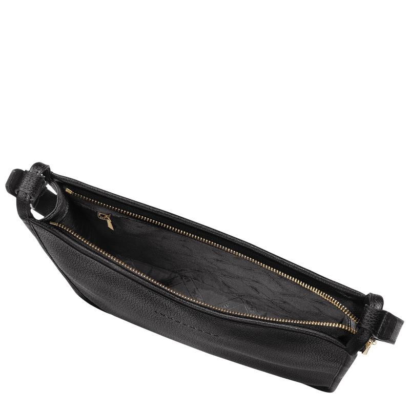 Sac Bandoulière Longchamp Le Foulonné M Femme Noir | 6701-HLFJN