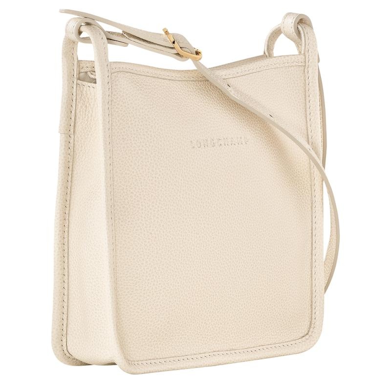 Sac Bandoulière Longchamp Le Foulonné S Femme Blanche | 0842-TZVAR