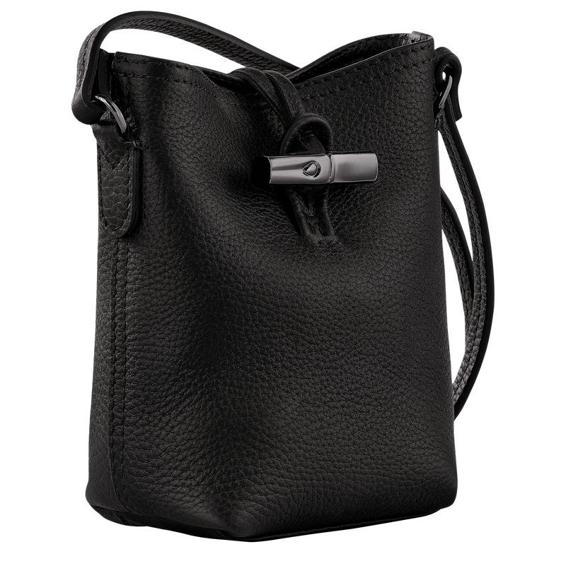 Sac Bandoulière Longchamp Roseau Essential XS Femme Noir | 3896-YKWGS