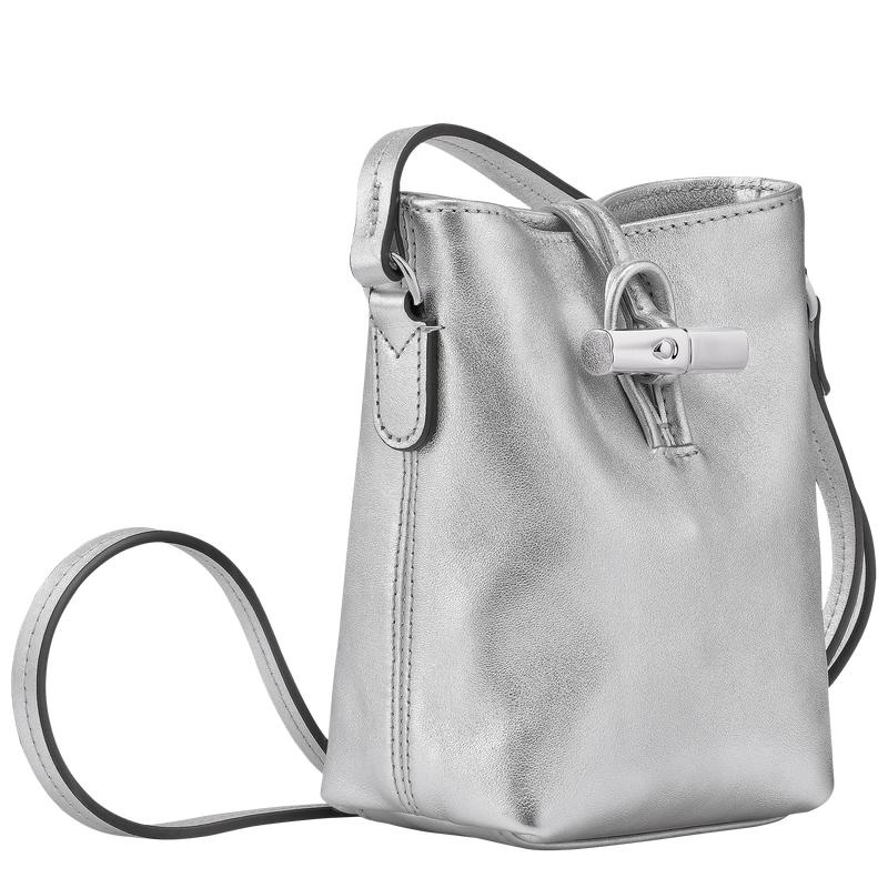 Sac Bandoulière Longchamp Roseau XS Femme Argent | 3918-NQTXK