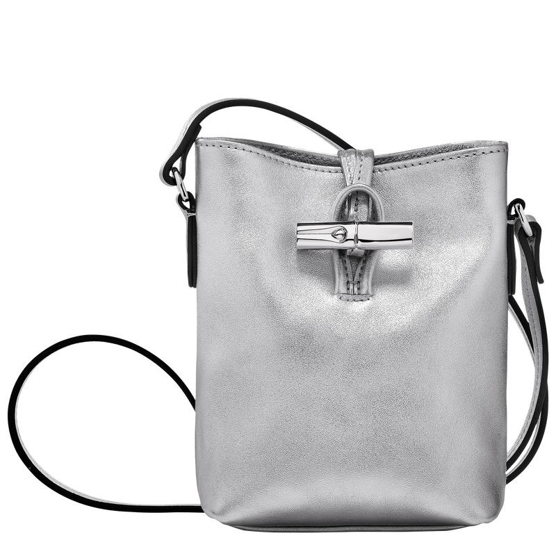 Sac Bandoulière Longchamp Roseau XS Femme Argent | 3918-NQTXK