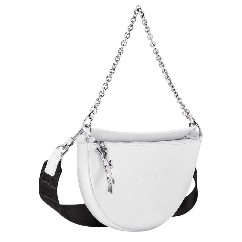 Sac Bandoulière Longchamp Smile S Femme Blanche | 7958-QMFYS