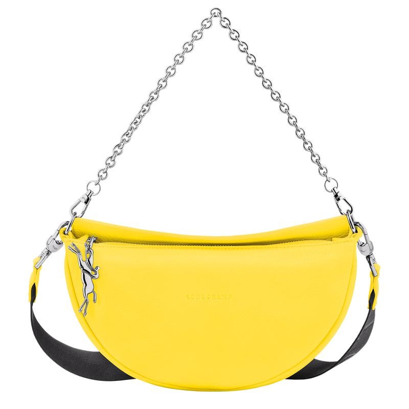 Sac Bandoulière Longchamp Smile S Femme Jaune | 9403-OKHWQ