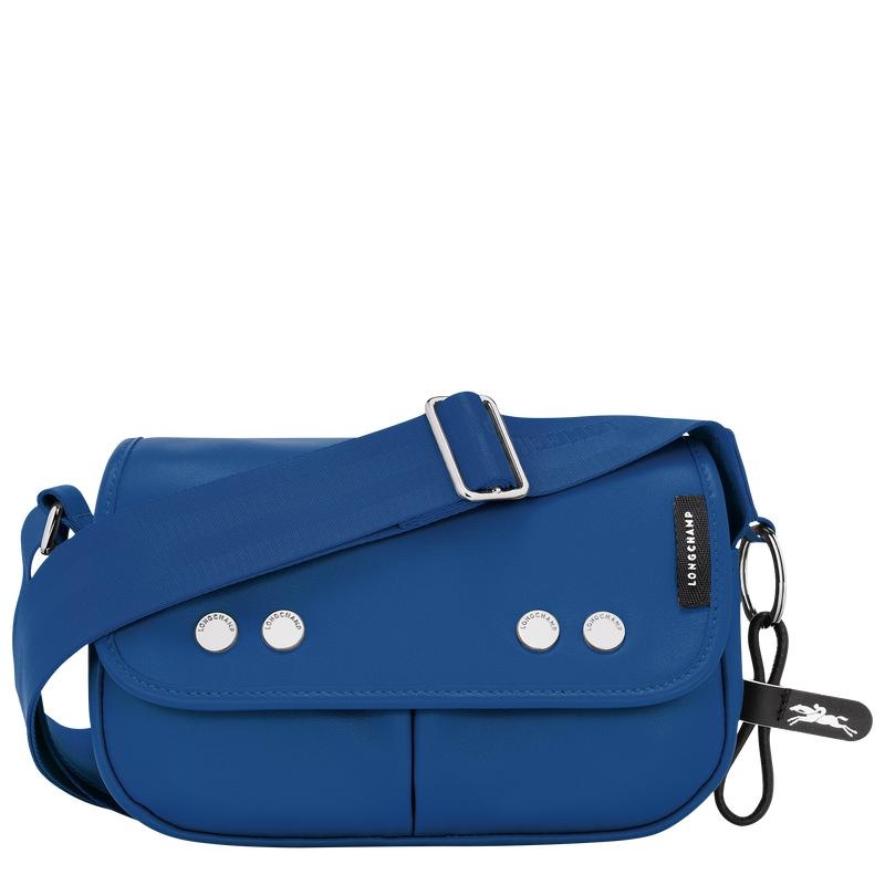 Sac Bandoulière Longchamp Très Paris S Femme Bleu | 4720-TUKFJ