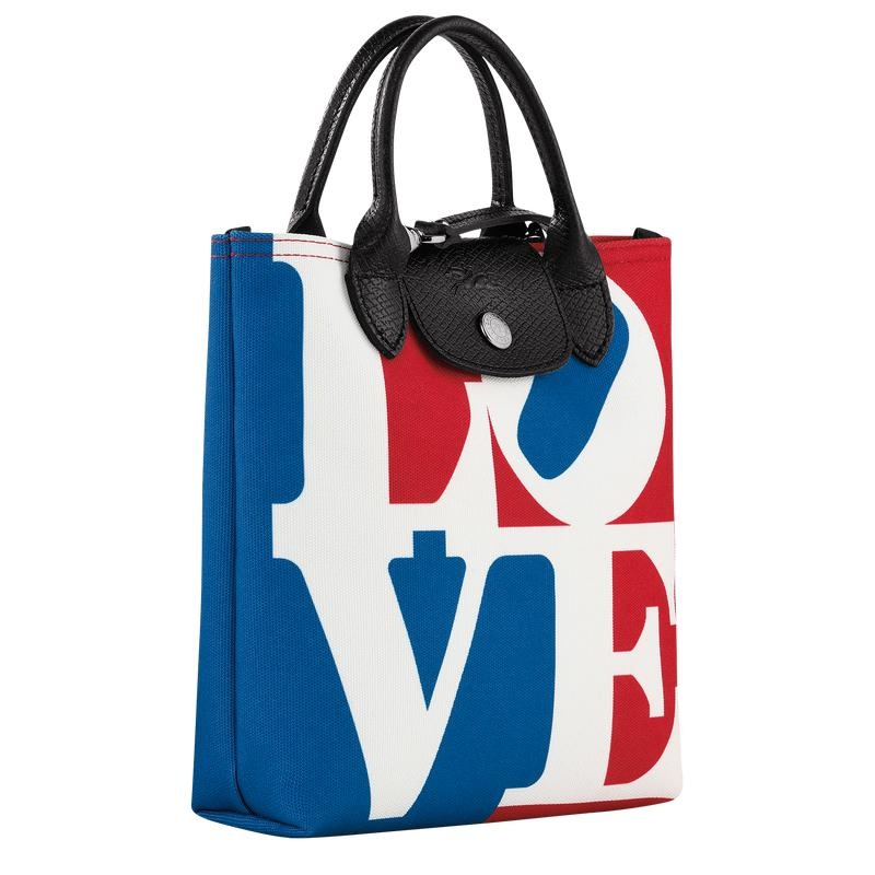 Sac Bandoulière Longchamp x Robert Indiana XS Femme Blanche | 0837-CJFGP