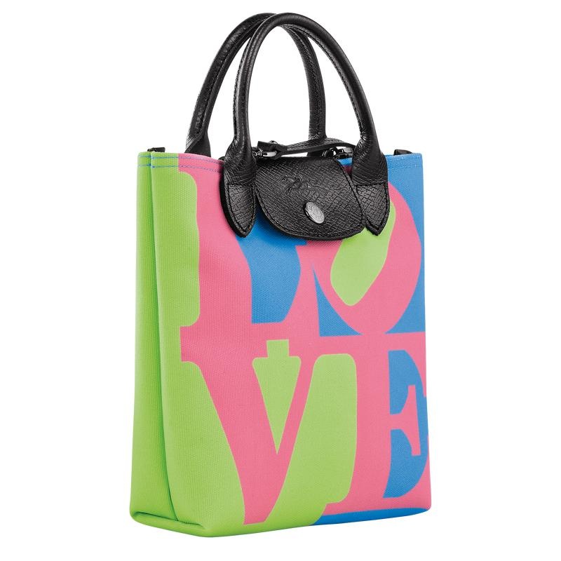 Sac Bandoulière Longchamp x Robert Indiana XS Femme Rose | 6247-SUCAT