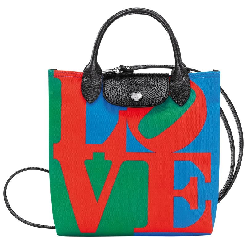 Sac Bandoulière Longchamp x Robert Indiana XS Homme Red/Navy | 2436-WKGEA