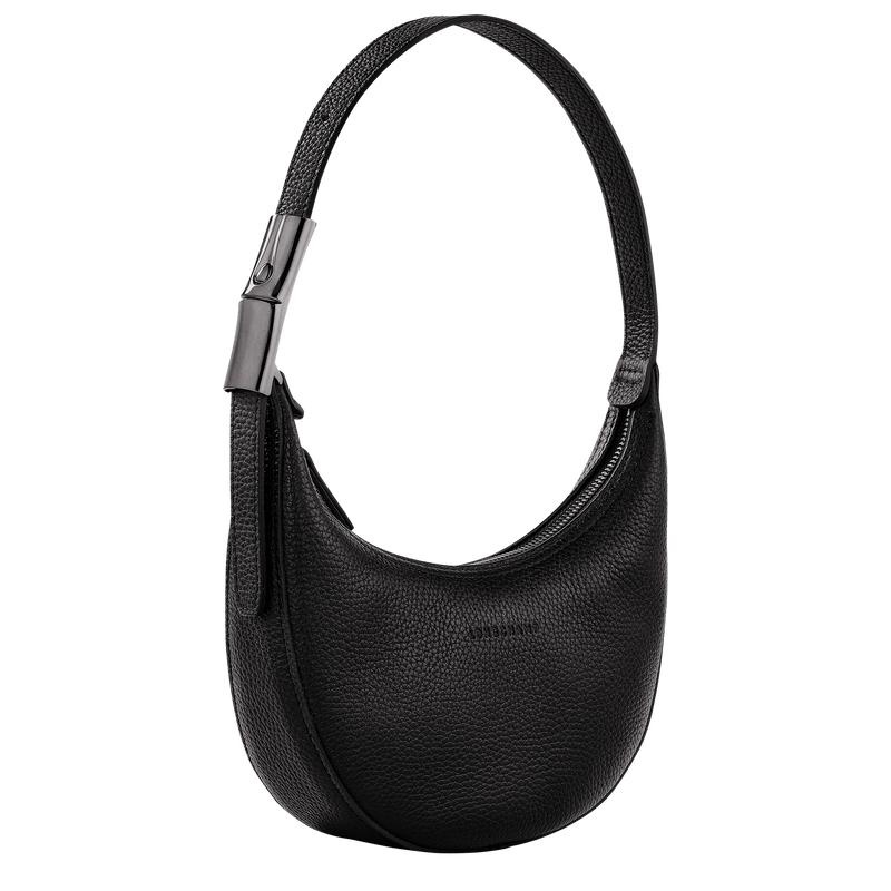 Sac Hobo Longchamp Roseau Essential S Femme Noir | 9386-LHJFR