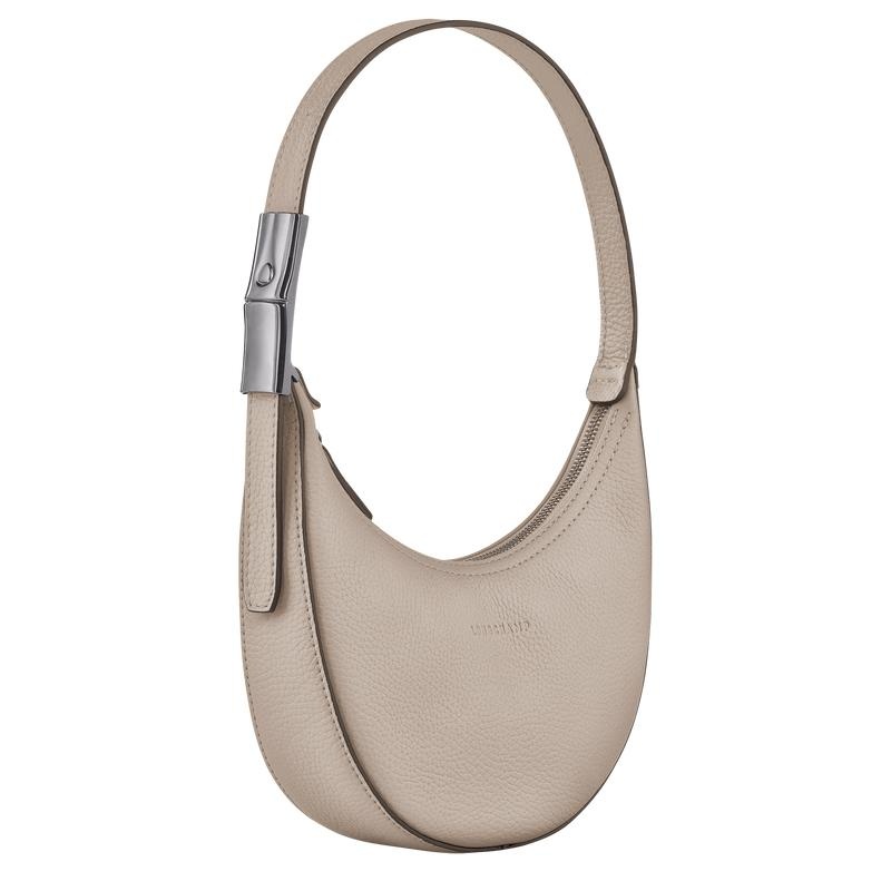 Sac Hobo Longchamp Roseau Essential S Femme Grise | 6415-EQWGK