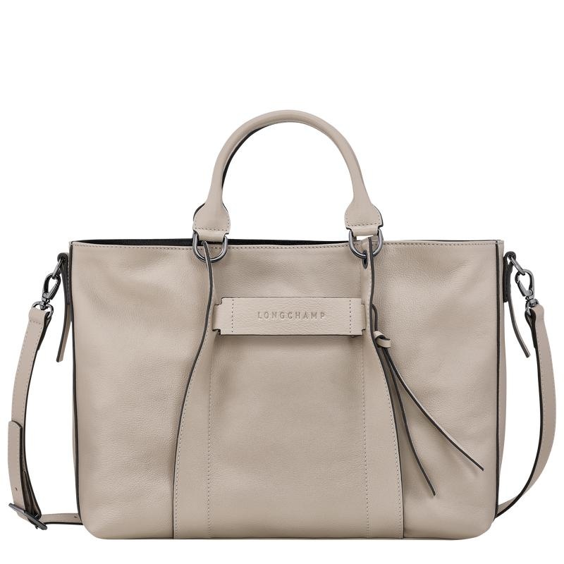 Sac a Main Longchamp 3D L Femme Grise | 1046-WNCHY