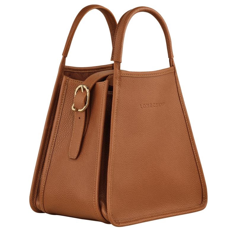 Sac a Main Longchamp Le Foulonné S Femme Marron | 7436-DXAJK