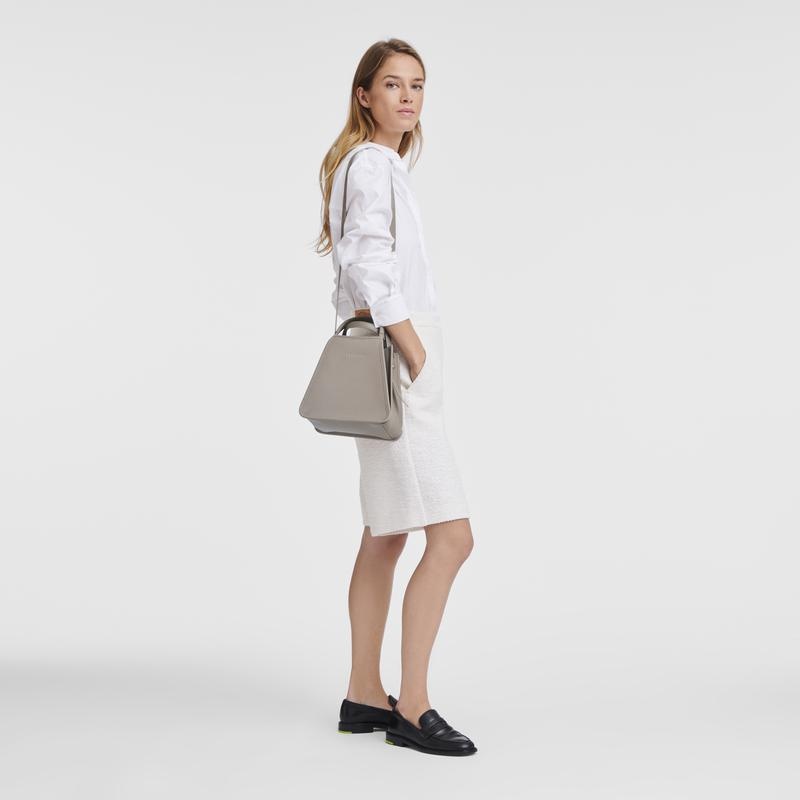 Sac a Main Longchamp Le Foulonné S Femme Grise | 0423-FVYXR