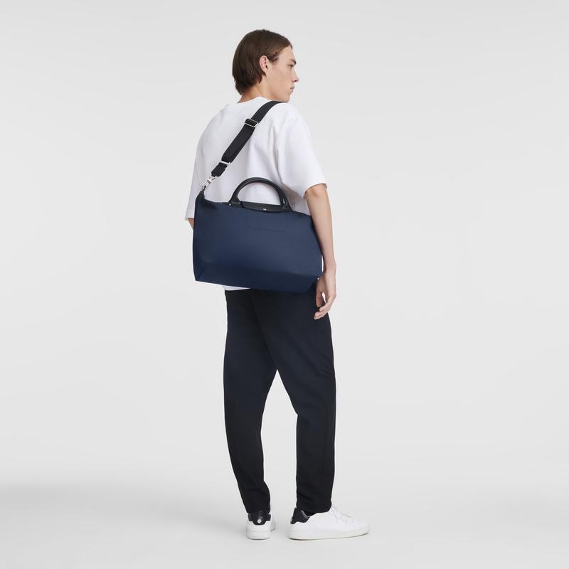 Sac a Main Longchamp Le Pliage Energy XL Homme Bleu Marine | 5140-SXUJQ