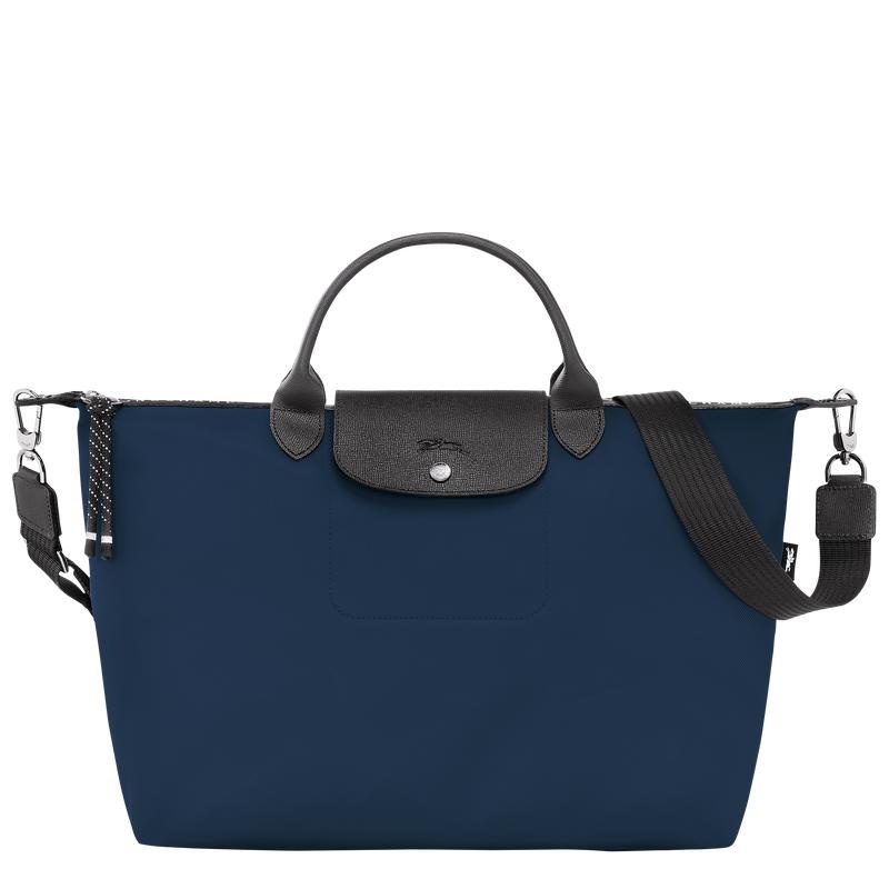 Sac a Main Longchamp Le Pliage Energy XL Homme Bleu Marine | 5140-SXUJQ