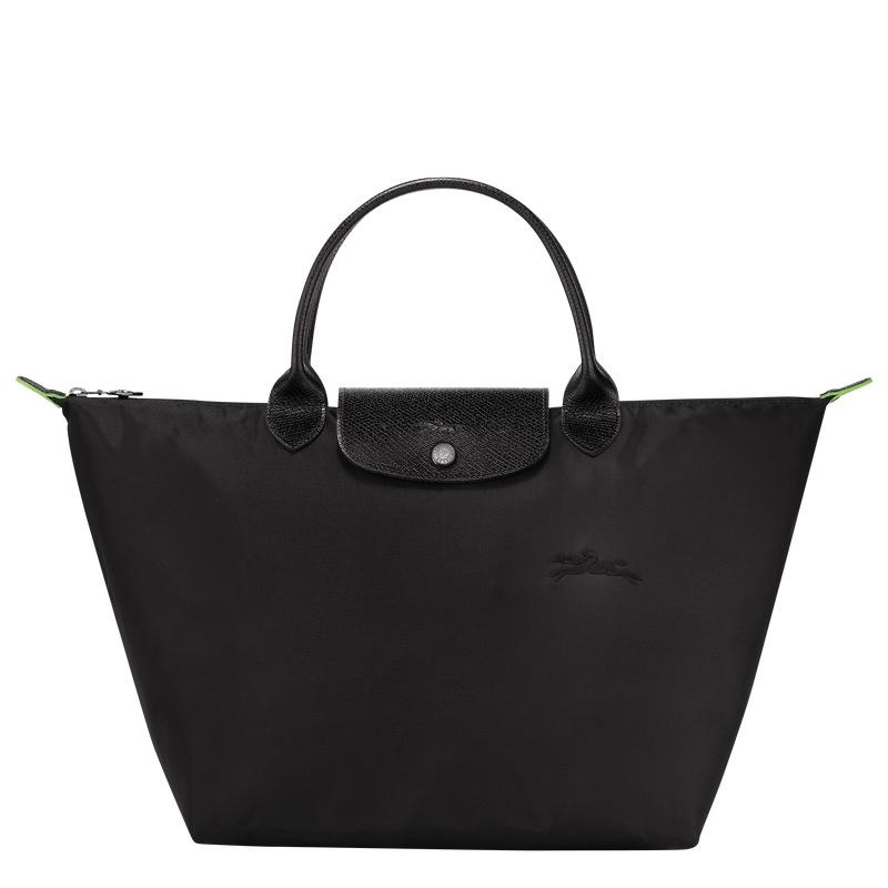 Sac a Main Longchamp Le Pliage Green M Femme Noir | 2148-JCGBD