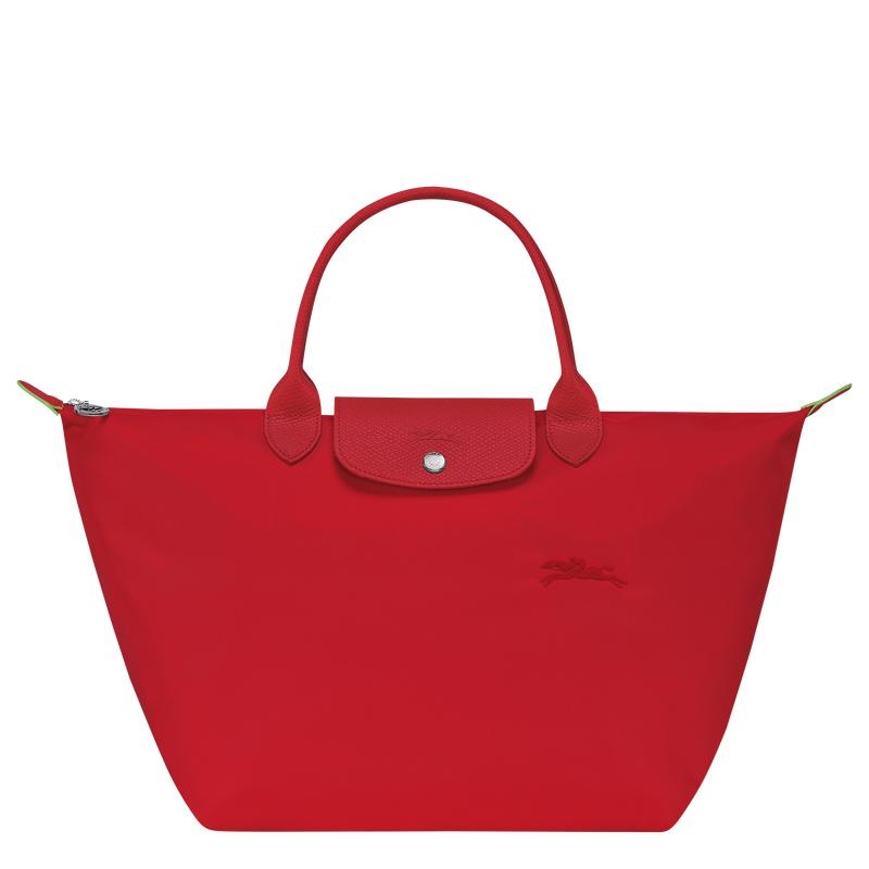 Sac a Main Longchamp Le Pliage Green M Femme Rouge | 6745-QWYJO