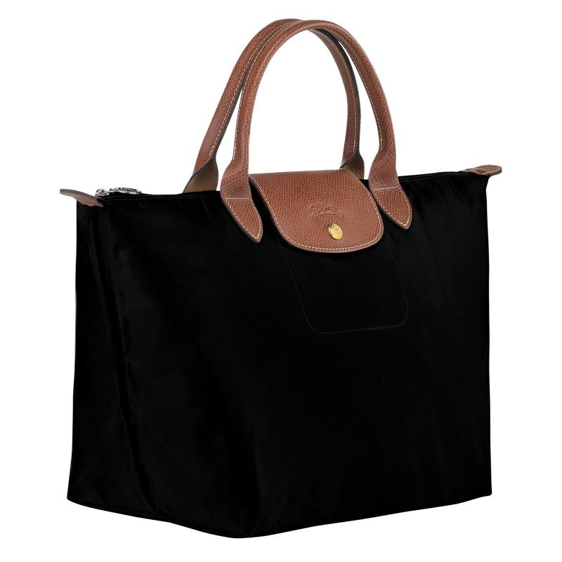 Sac a Main Longchamp Le Pliage Original M Femme Noir | 4219-BGROT