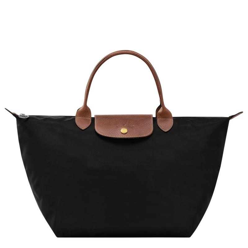 Sac a Main Longchamp Le Pliage Original M Femme Noir | 4219-BGROT