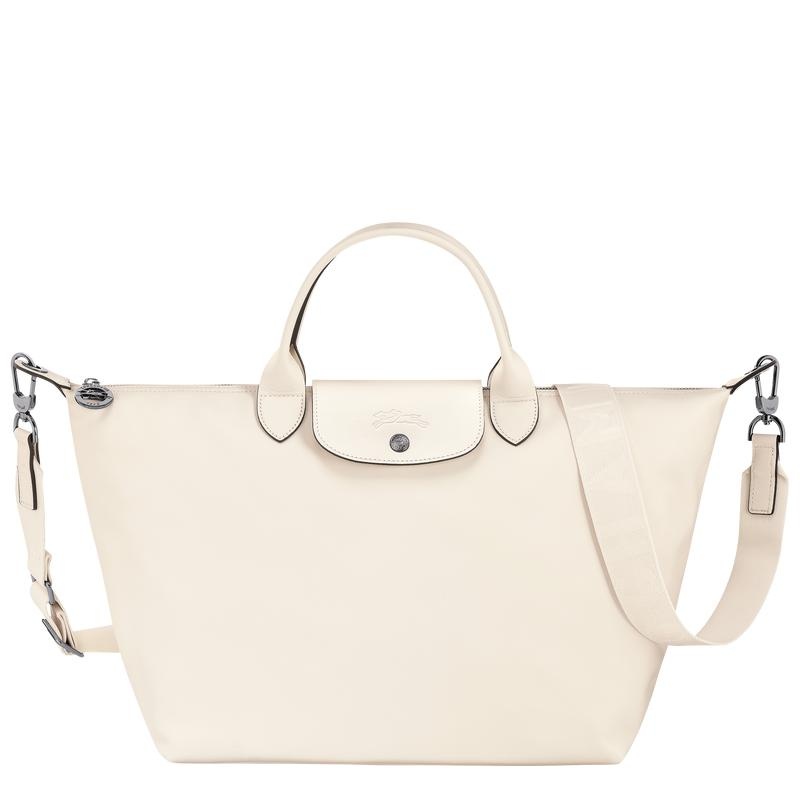 Sac a Main Longchamp Le Pliage Xtra L Femme Blanche | 7164-OSDYZ