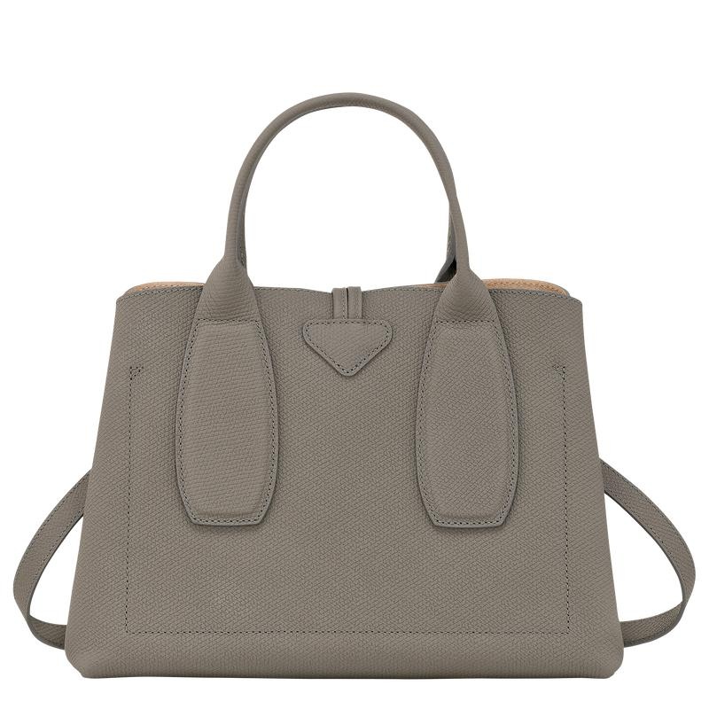 Sac a Main Longchamp Roseau M Femme Grise | 6319-QXKYR