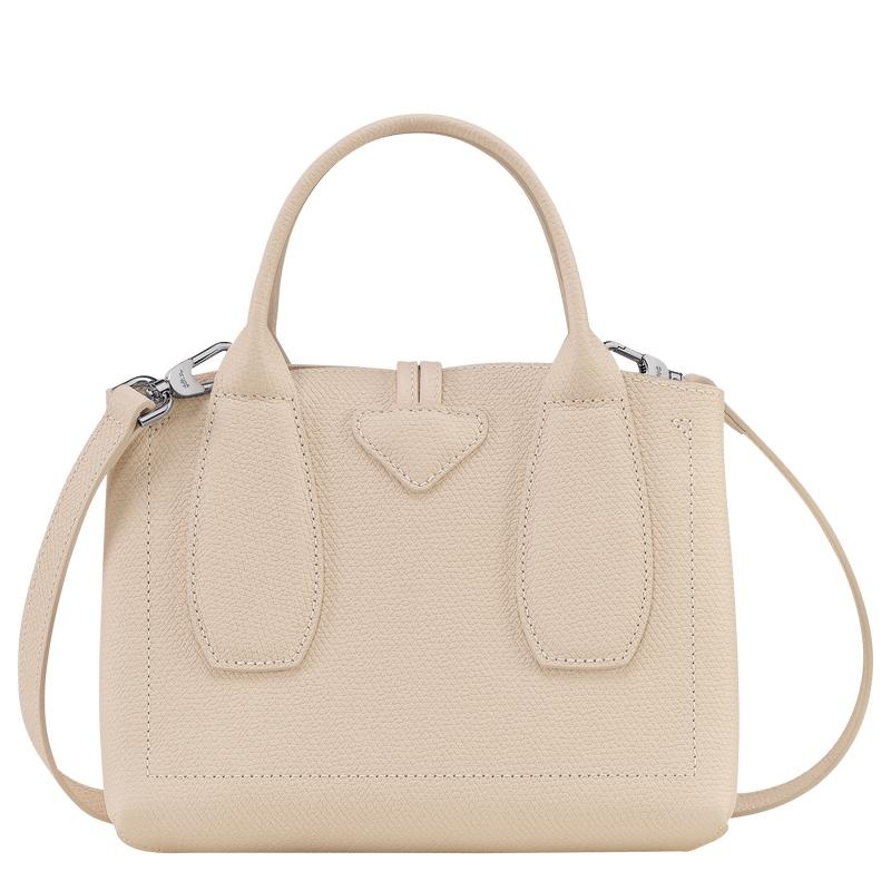 Sac a Main Longchamp Roseau S Femme Blanche | 7586-DVLRM