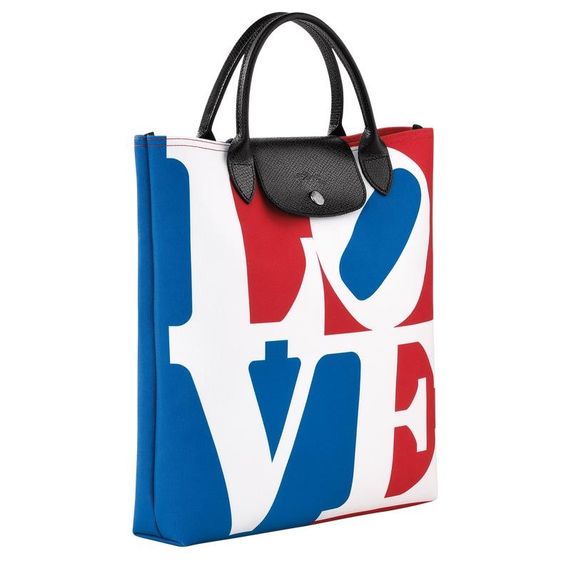 Sac a Main Longchamp x Robert Indiana L Femme Blanche | 2719-TEZJU