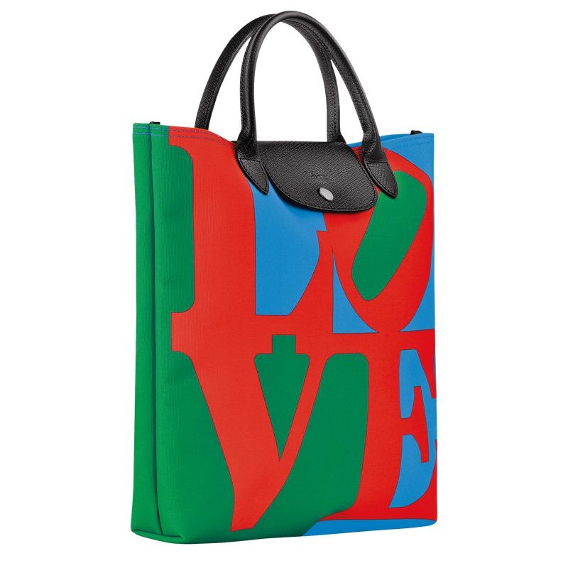 Sac a Main Longchamp x Robert Indiana L Homme Red/Navy | 1475-XDREV