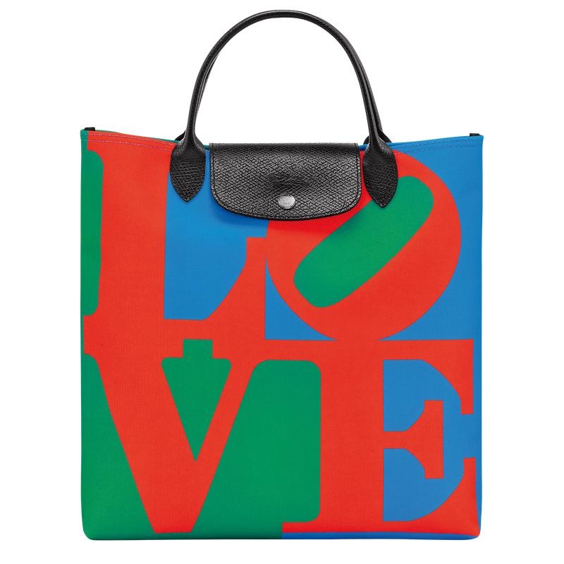 Sac a Main Longchamp x Robert Indiana L Homme Red/Navy | 1475-XDREV