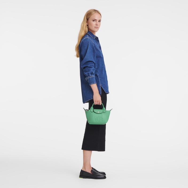 Sac a Main Longchamp x Robert Indiana XS Femme Vert | 5036-RQGUL