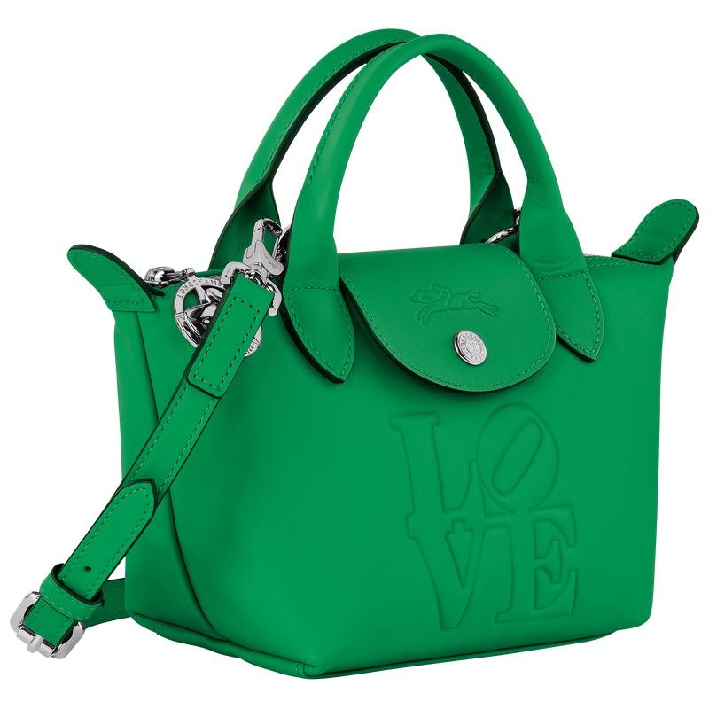 Sac a Main Longchamp x Robert Indiana XS Femme Vert | 5036-RQGUL