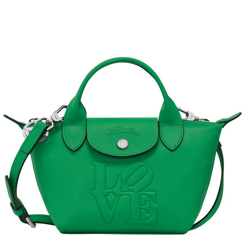 Sac a Main Longchamp x Robert Indiana XS Femme Vert | 5036-RQGUL