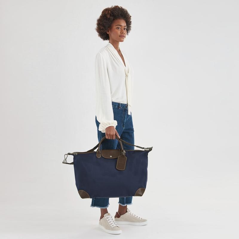 Sac de Voyage Longchamp Boxford S Femme Bleu | 4712-MEABF