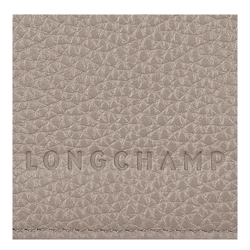 Sac de Voyage Longchamp Le Foulonné Passport cover Femme Grise | 7130-IPVZS