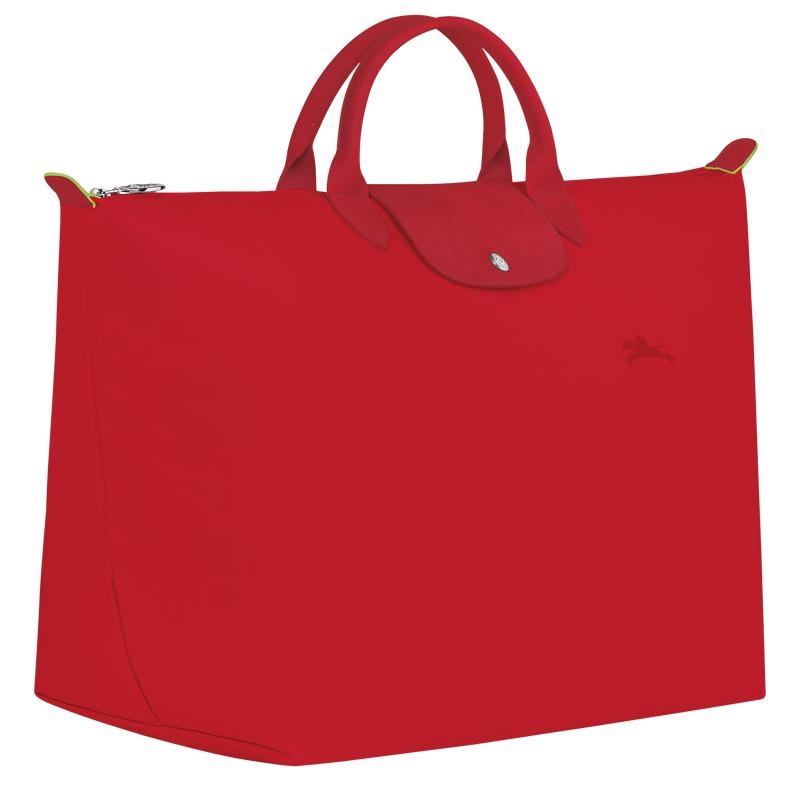 Sac de Voyage Longchamp Le Pliage Green S Femme Rouge | 1249-JPNRA