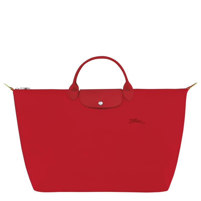 Sac de Voyage Longchamp Le Pliage Green S Femme Rouge | 1249-JPNRA