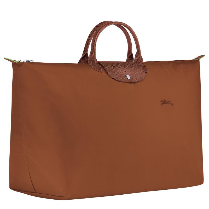 Sac de Voyage Longchamp Le Pliage Green M Femme Marron | 4823-VCHKY