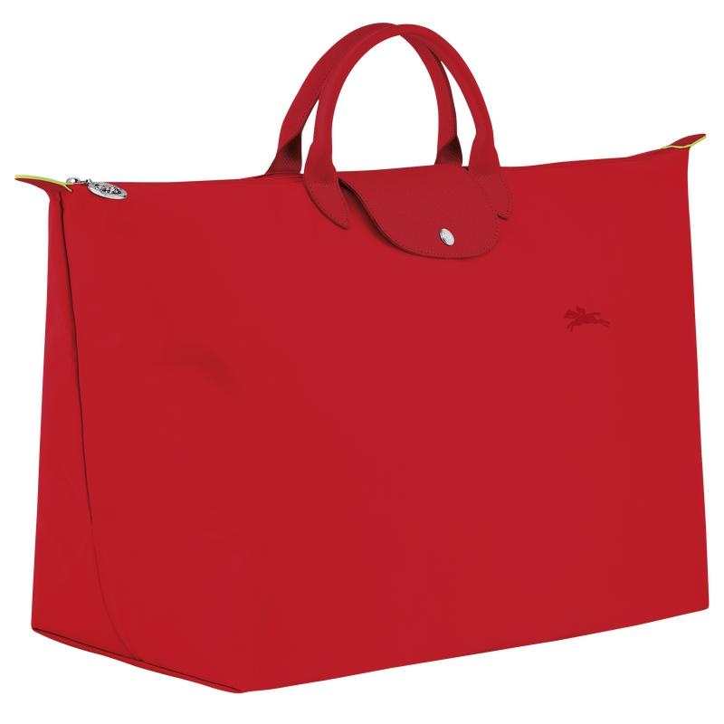 Sac de Voyage Longchamp Le Pliage Green M Femme Rouge | 9142-OXAYL