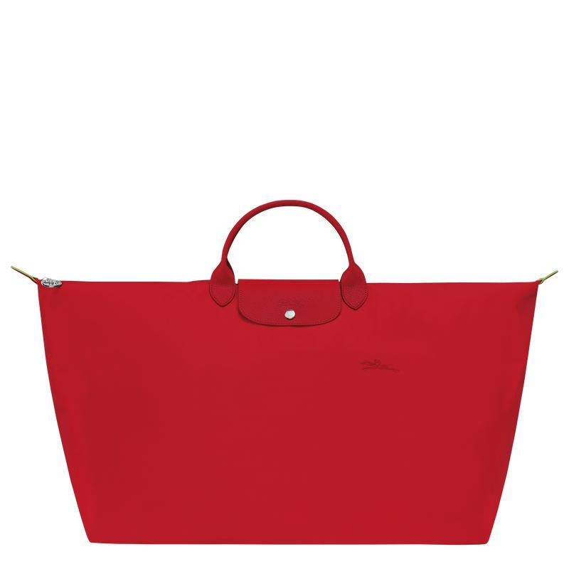 Sac de Voyage Longchamp Le Pliage Green M Femme Rouge | 9142-OXAYL