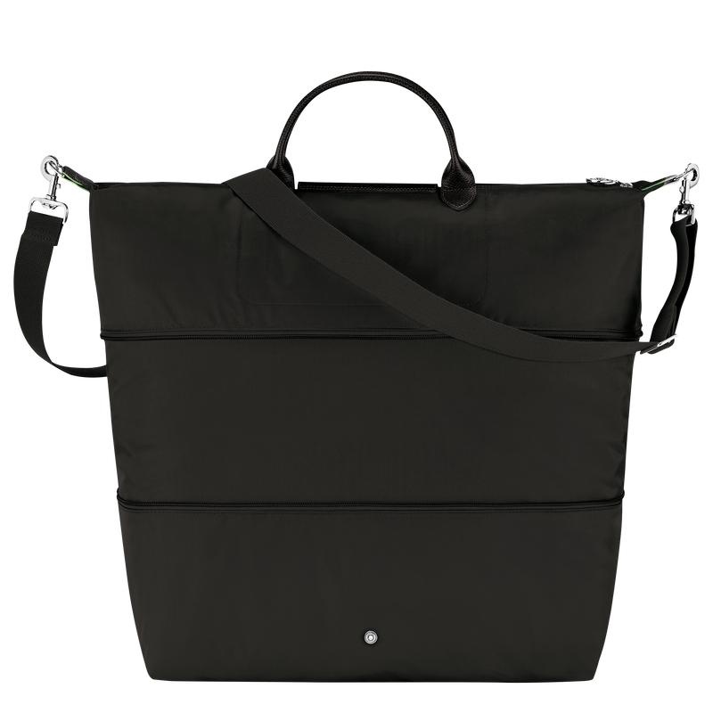 Sac de Voyage Longchamp Le Pliage Green expandable Homme Noir | 4593-OBVLC