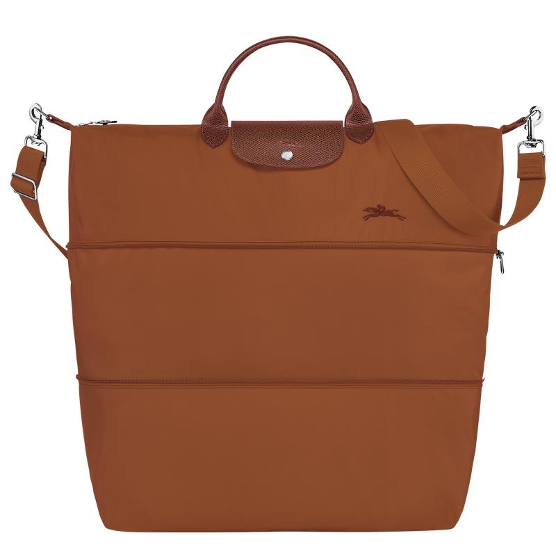 Sac de Voyage Longchamp Le Pliage Green expandable Homme Marron | 6954-KFNQC