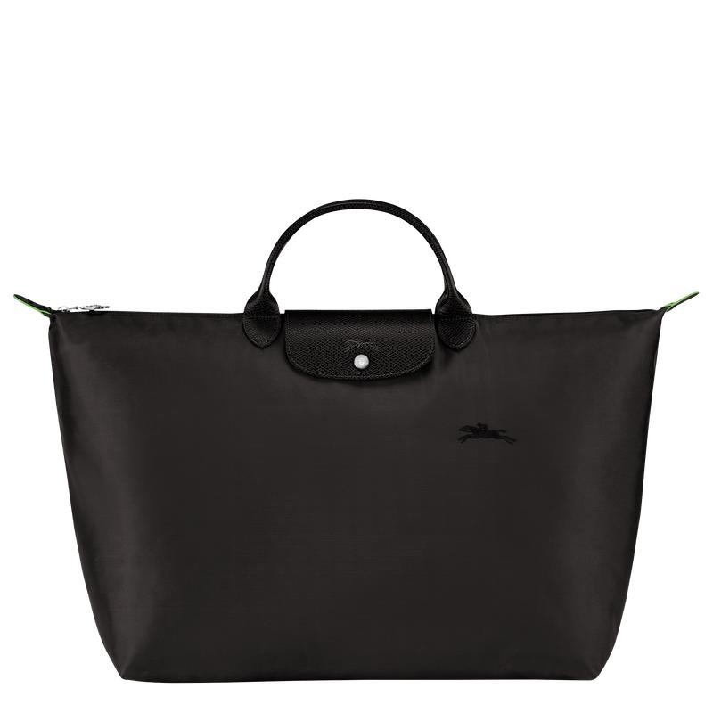 Sac de Voyage Longchamp Le Pliage Green S Homme Noir | 0482-SGHNU